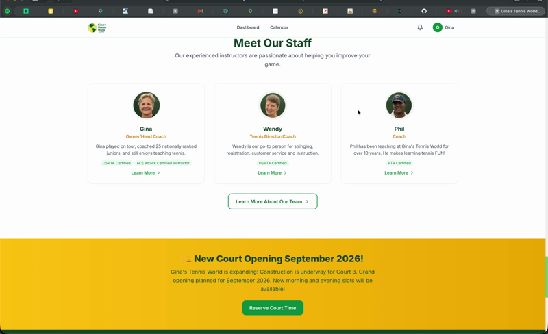 Gina's Tennis World footer